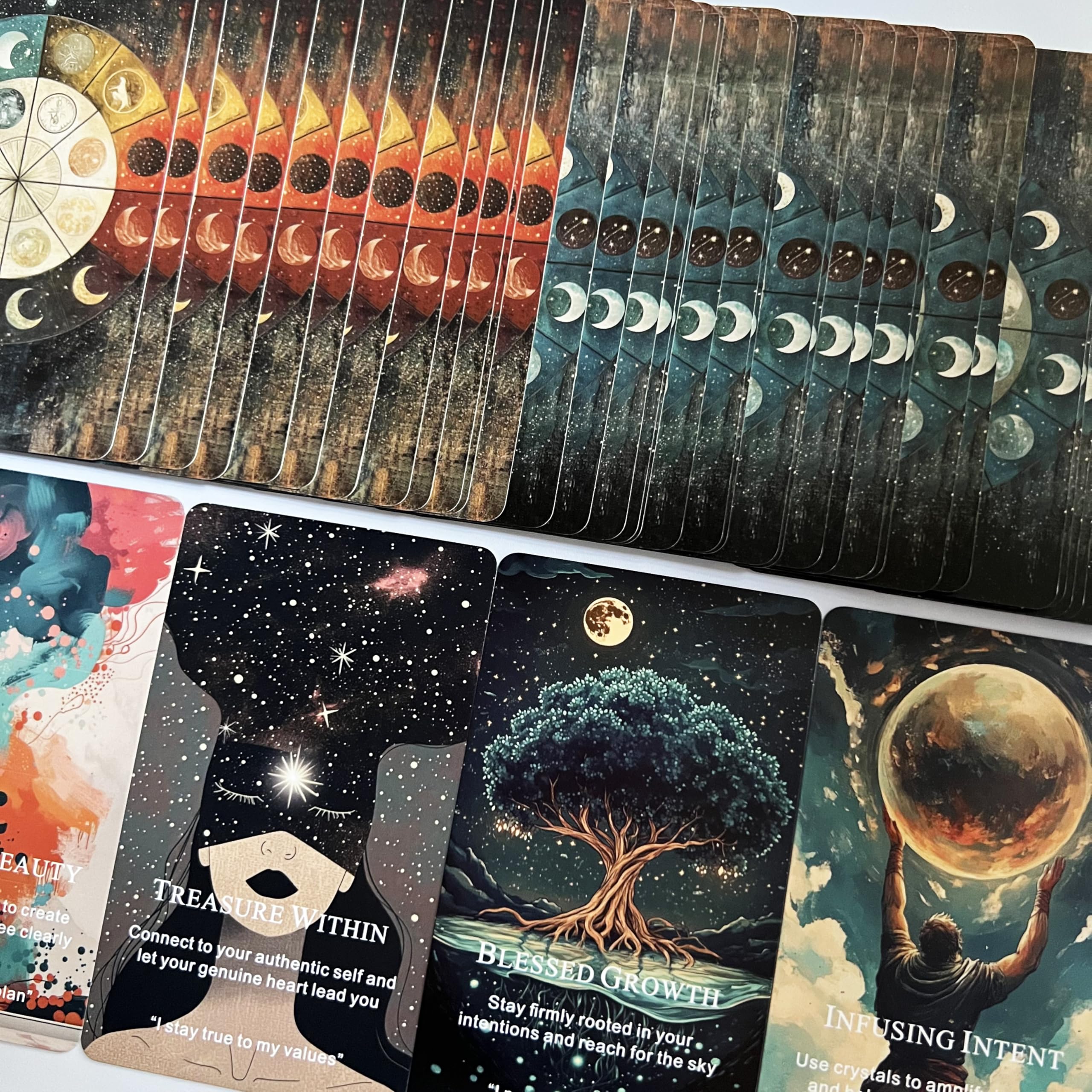Qymagicz deck on ritual table inviting daily practice.