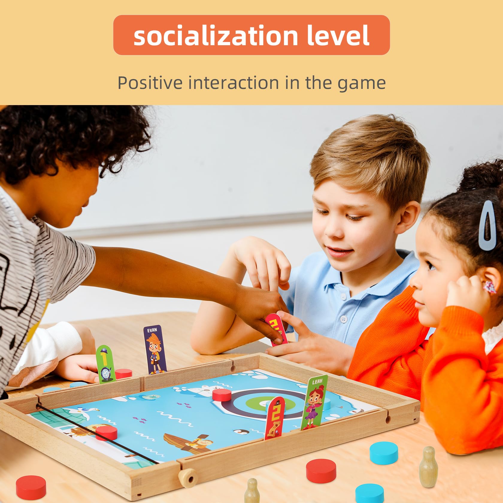 QZMTOY safe eco-friendly wood supports responsible play