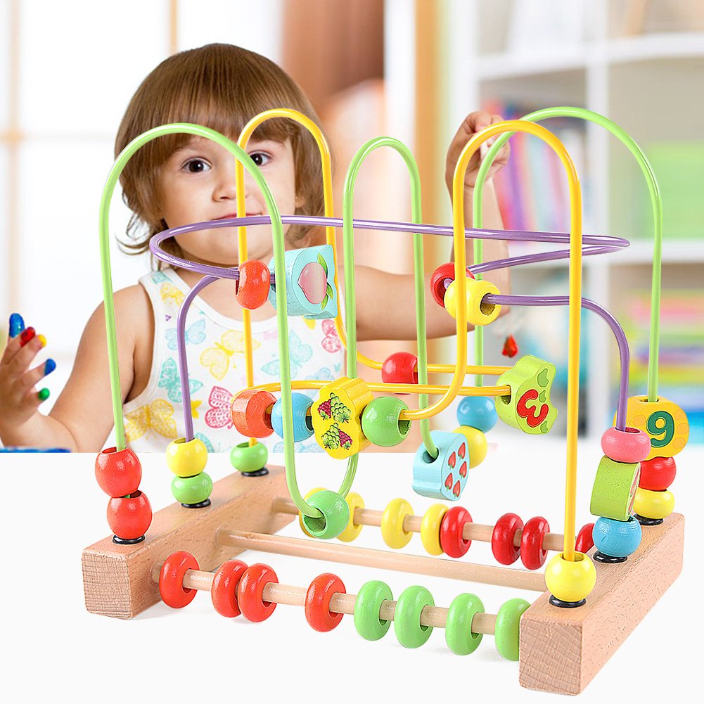 QZMTOY safe wood construction suitable for toddlers 18 months and up.