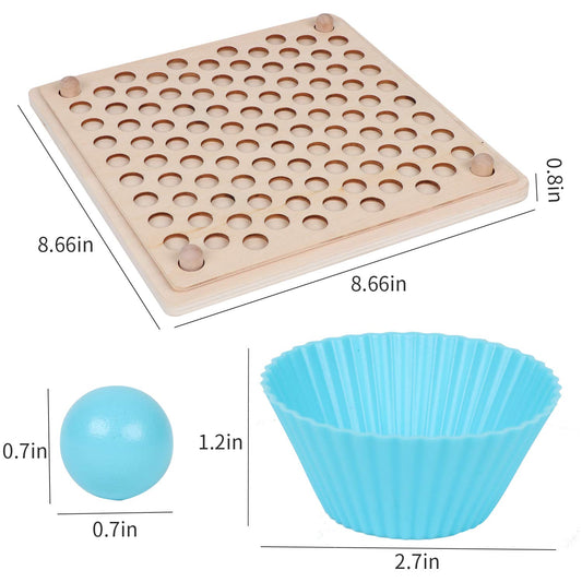 QZMTOY wooden peg board shapes matching promotes early geometry skills.
