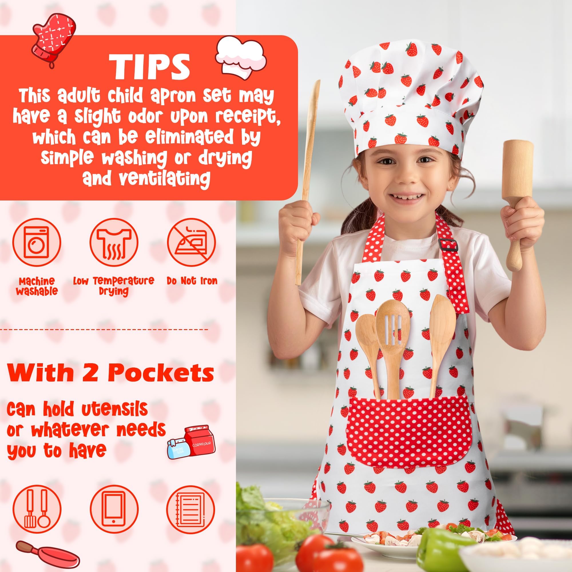 R HORSE adjustable neck apron designed for children aged 3 to 6