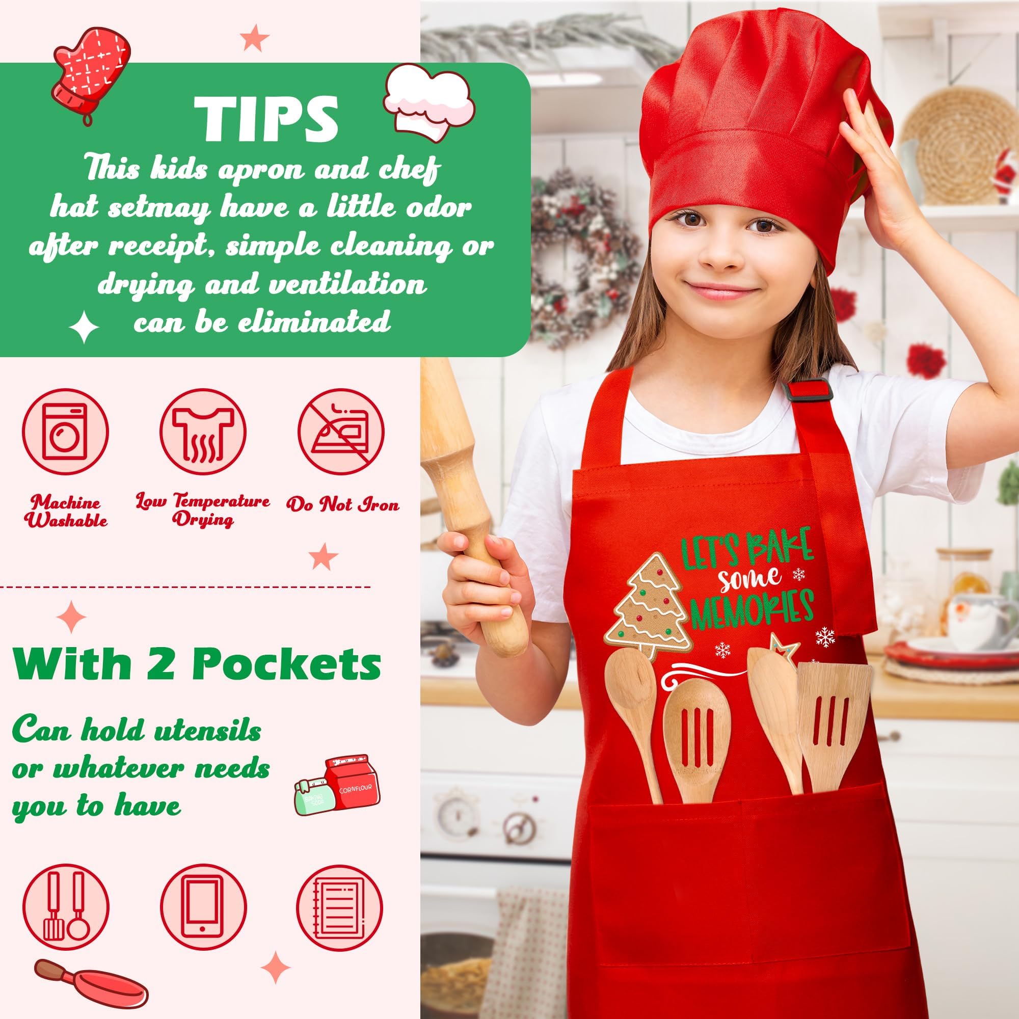R HORSE apron with adjustable neck strap ensures comfortable fit.