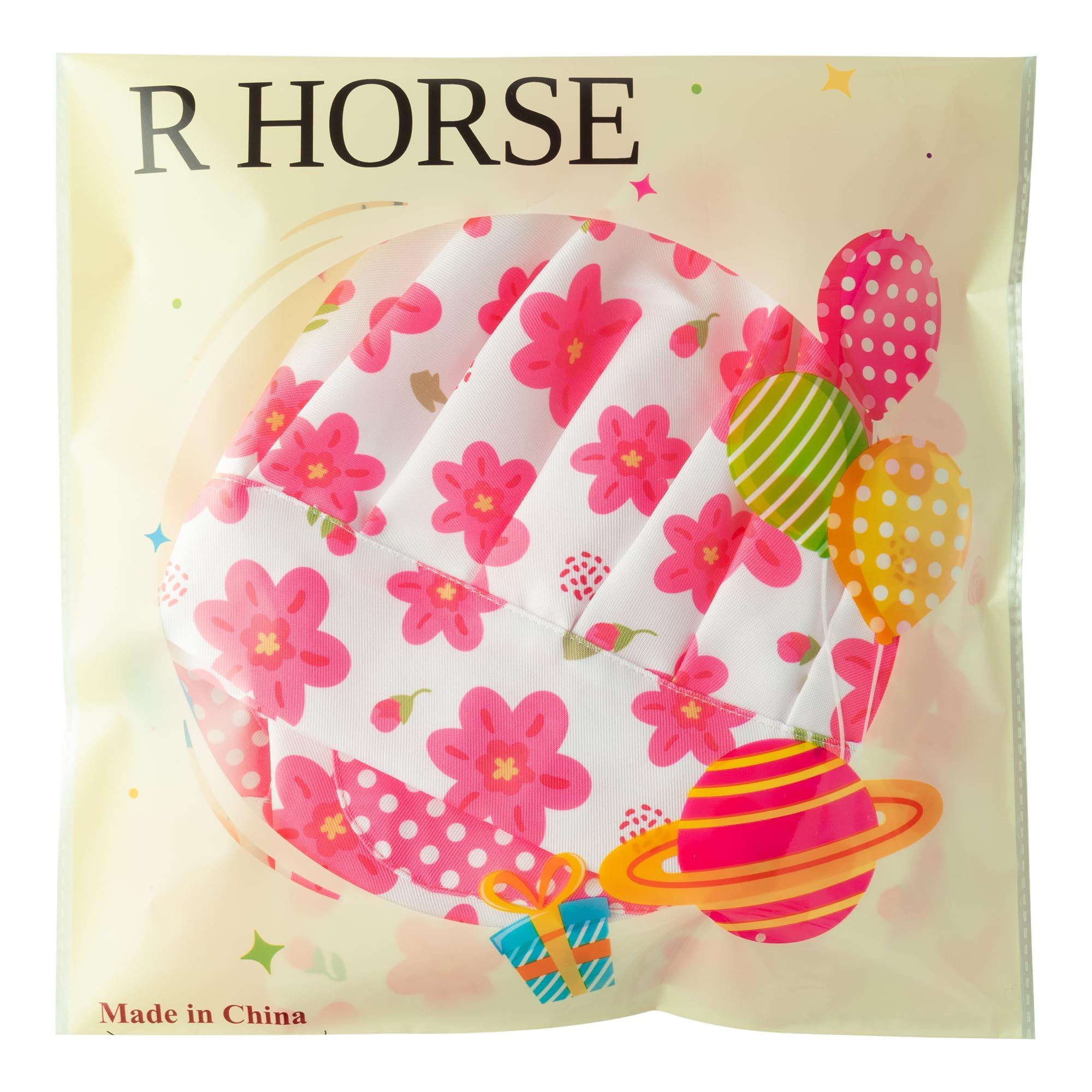 R HORSE kid apron and hat set for creative cooking, baking, and painting adventures