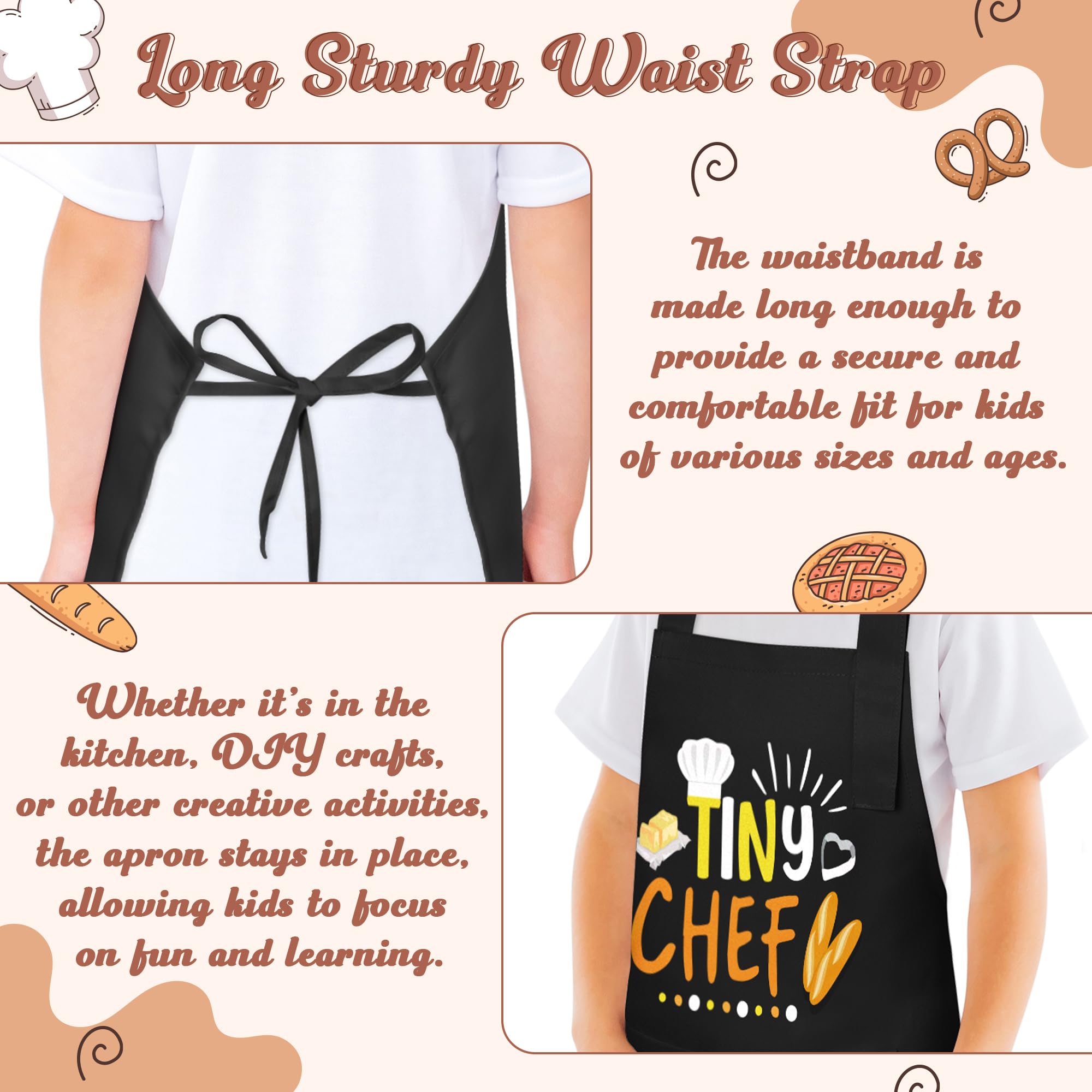 R HORSE kid apron in action during baking for mess-free fun