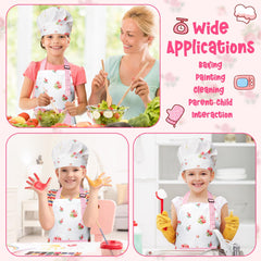 R HORSE matching apron and hat set for arts and kitchen pretend play