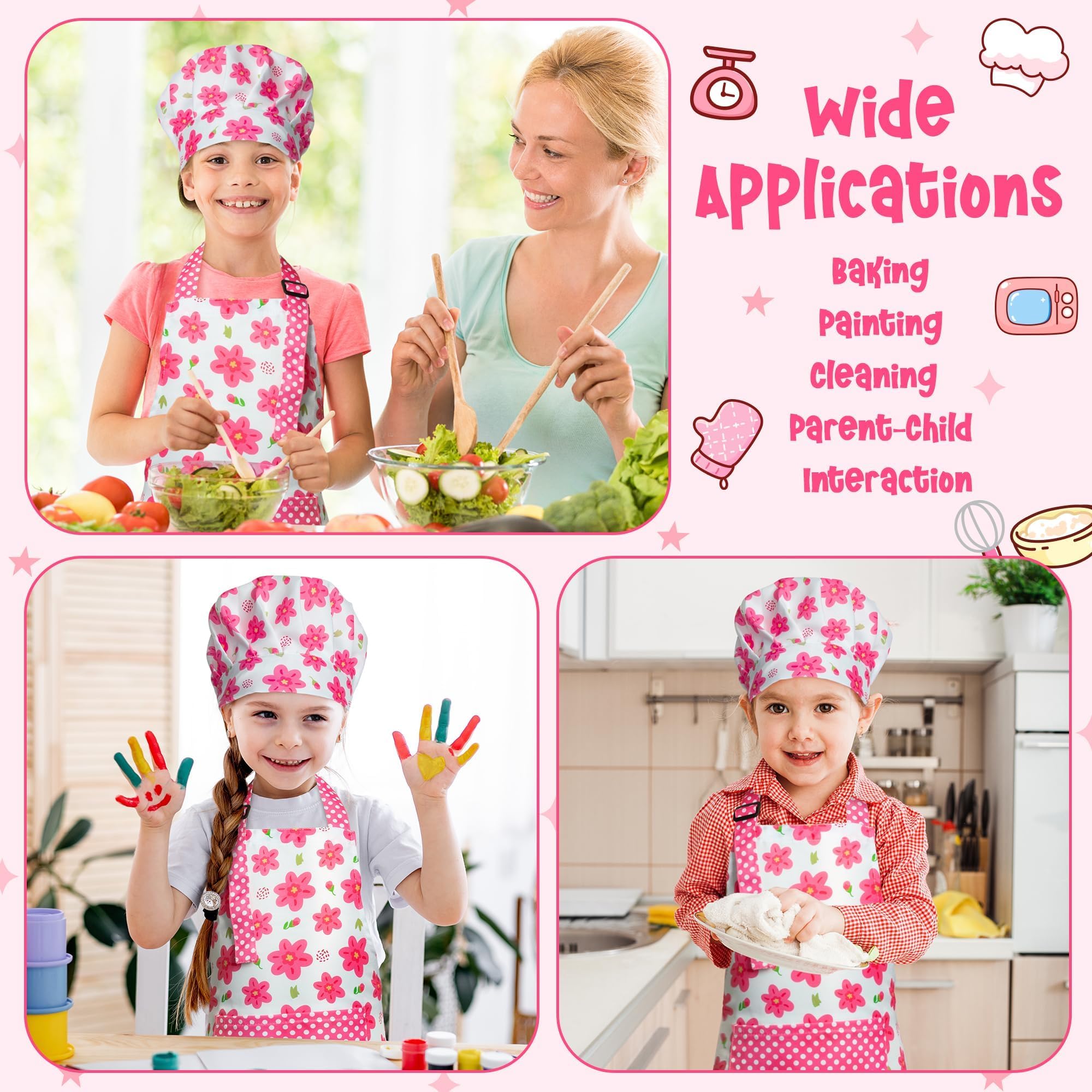 R HORSE pink floral set inspires imaginative role-play cooking and baking