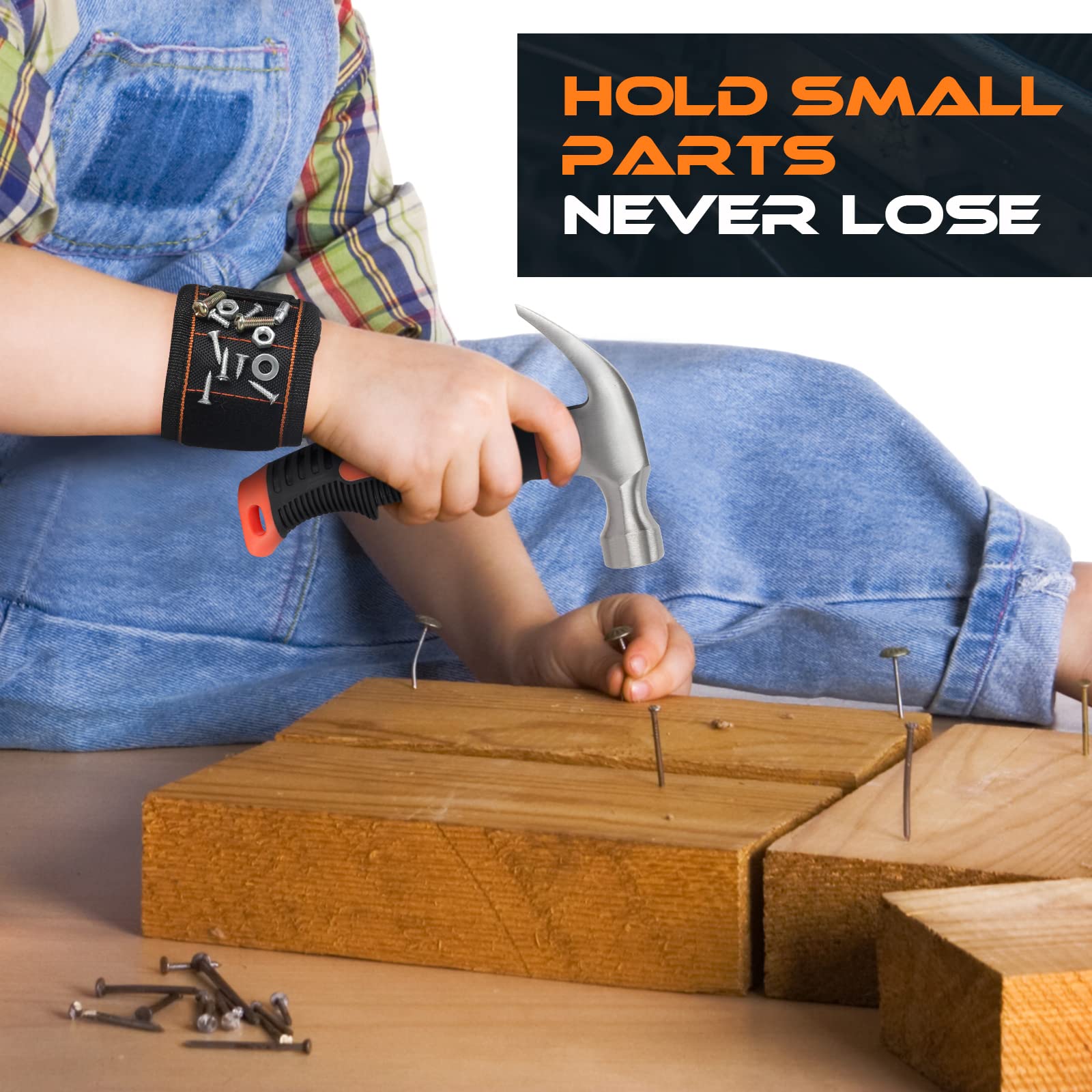 R RECOMFIT Magnetic wristband catching loose screws during play