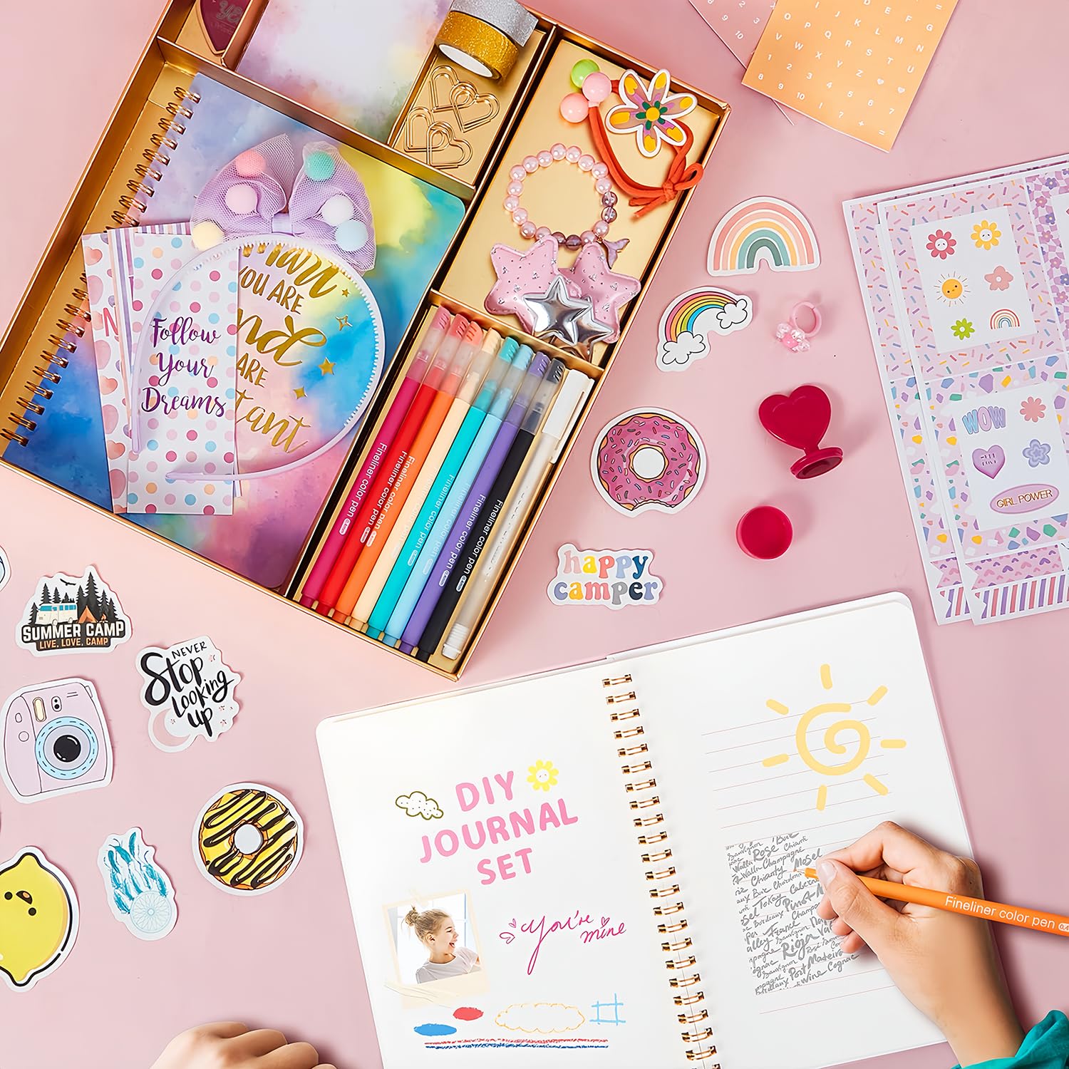 Heart-shaped stamp for cute page embellishments
