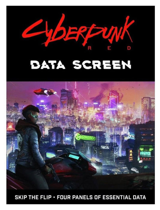 R. Talsorian Games Cyberpunk Red Data Screen Panel 1 for quick GM reference at the table