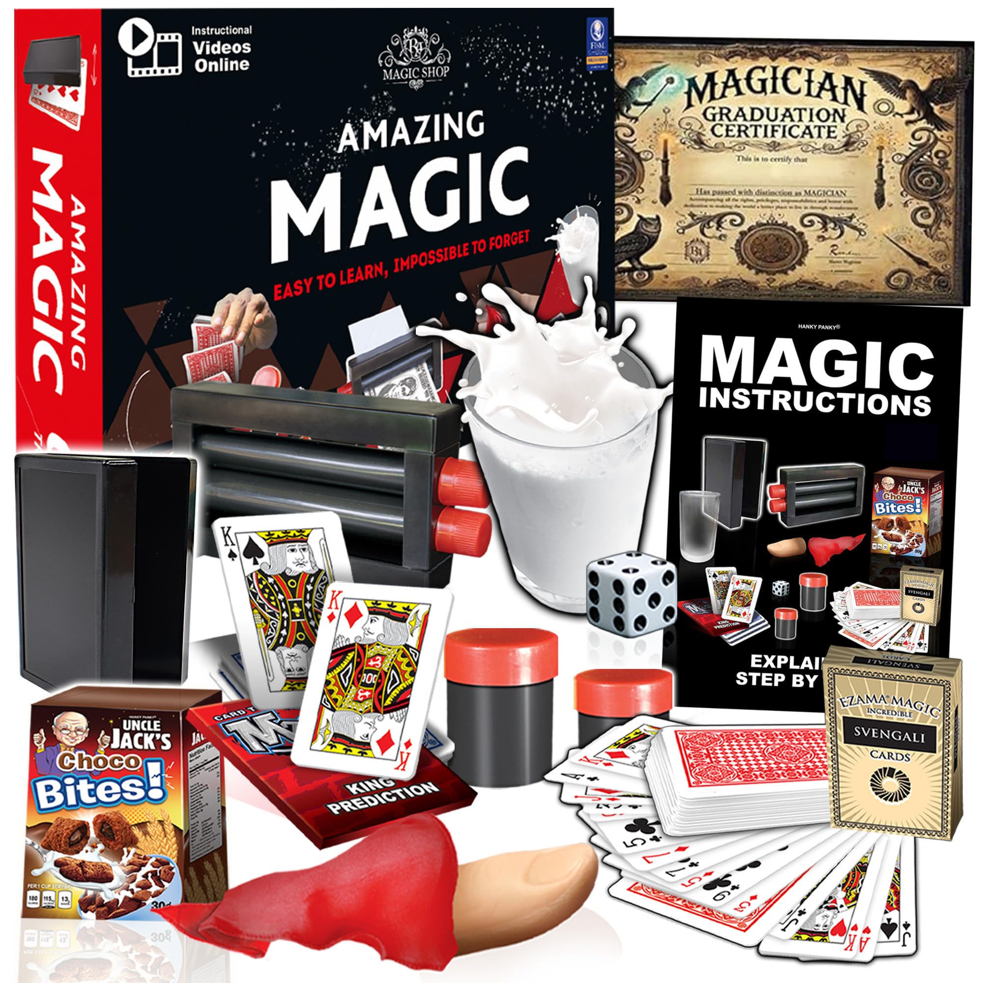 RA MAGIC SHOP Amazing Magic Set with 60 tricks for young performers