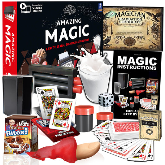 RA MAGIC SHOP Amazing Magic Set with 60 tricks for young performers