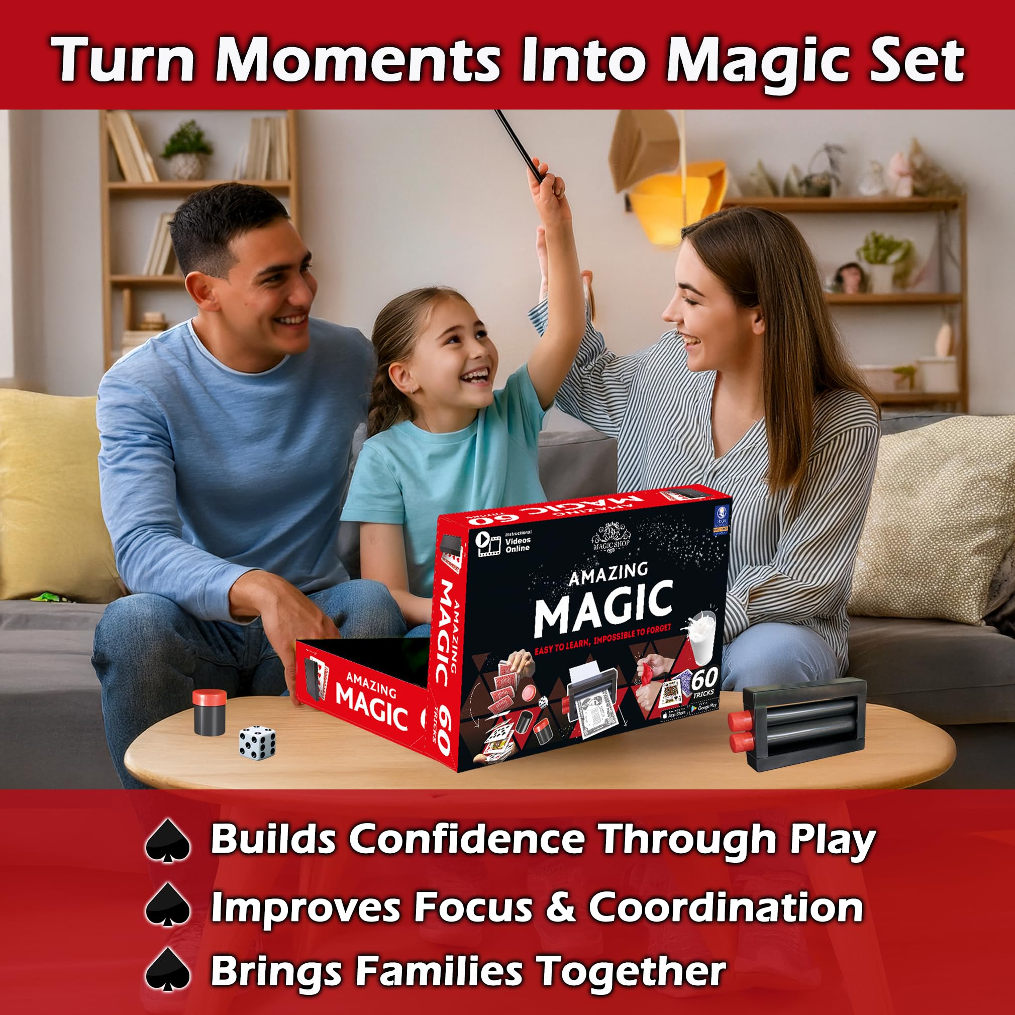 Durable materials ensure long-lasting magic play and repeated use