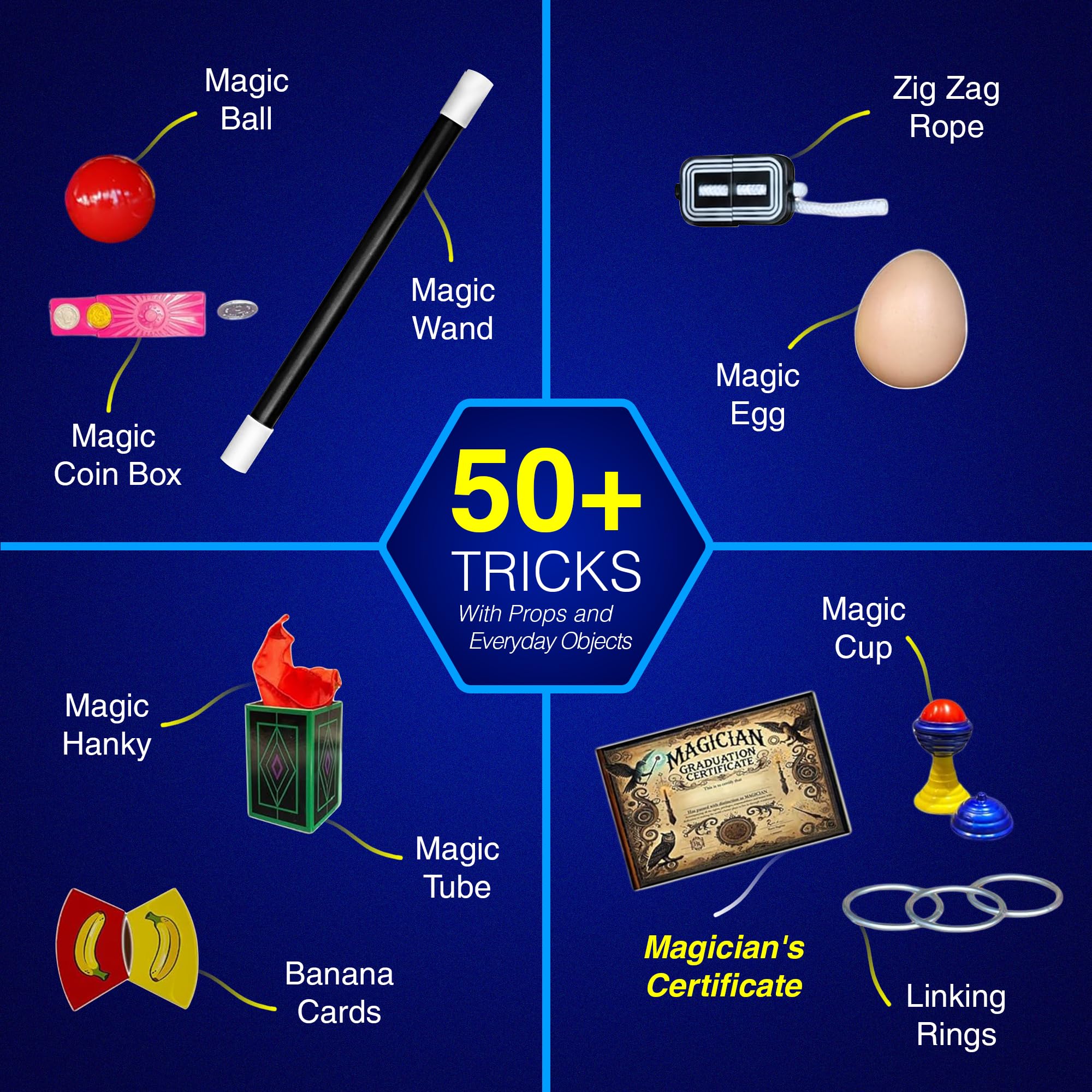 RA MAGIC SHOP card-trick demo with kid-friendly props to boost confidence