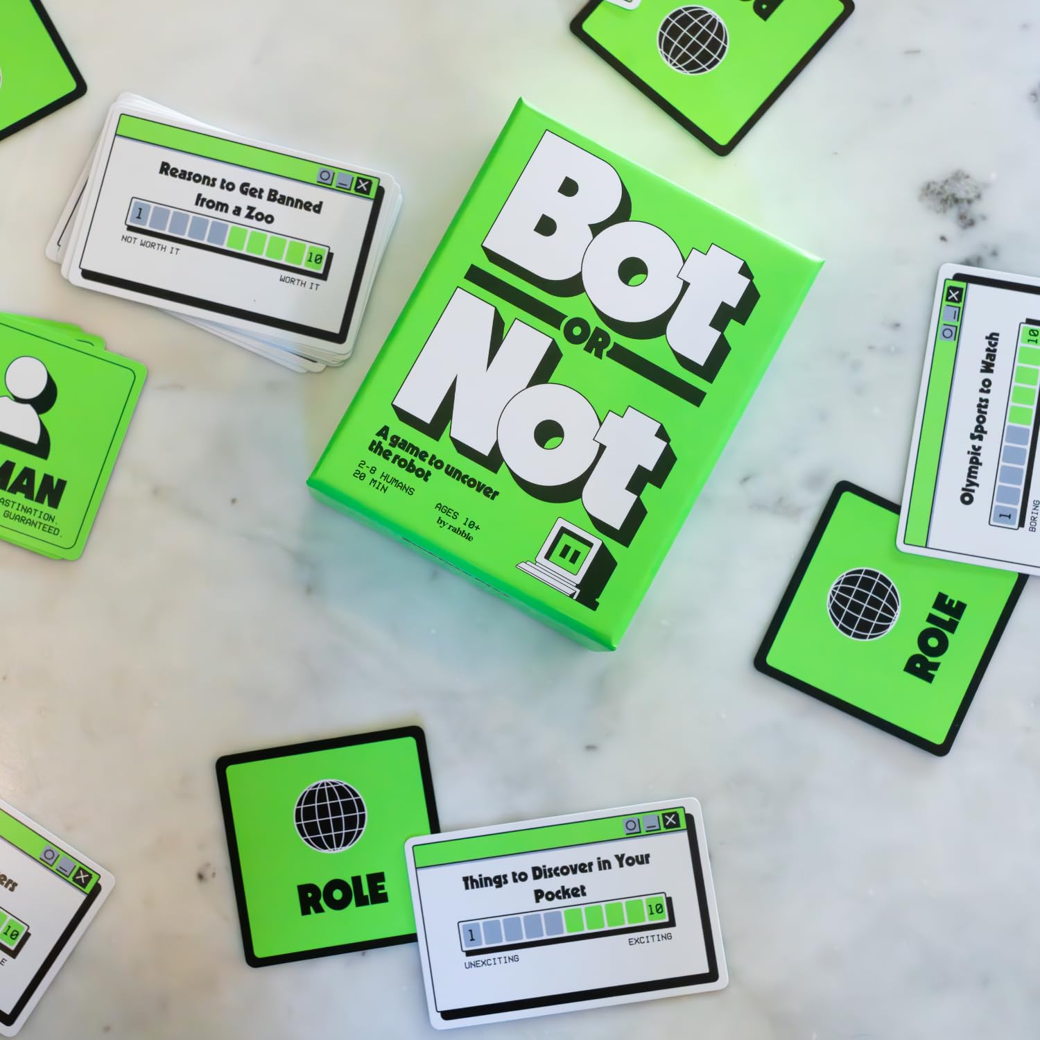 Rabble Bot or Not family party play scene with multiple players