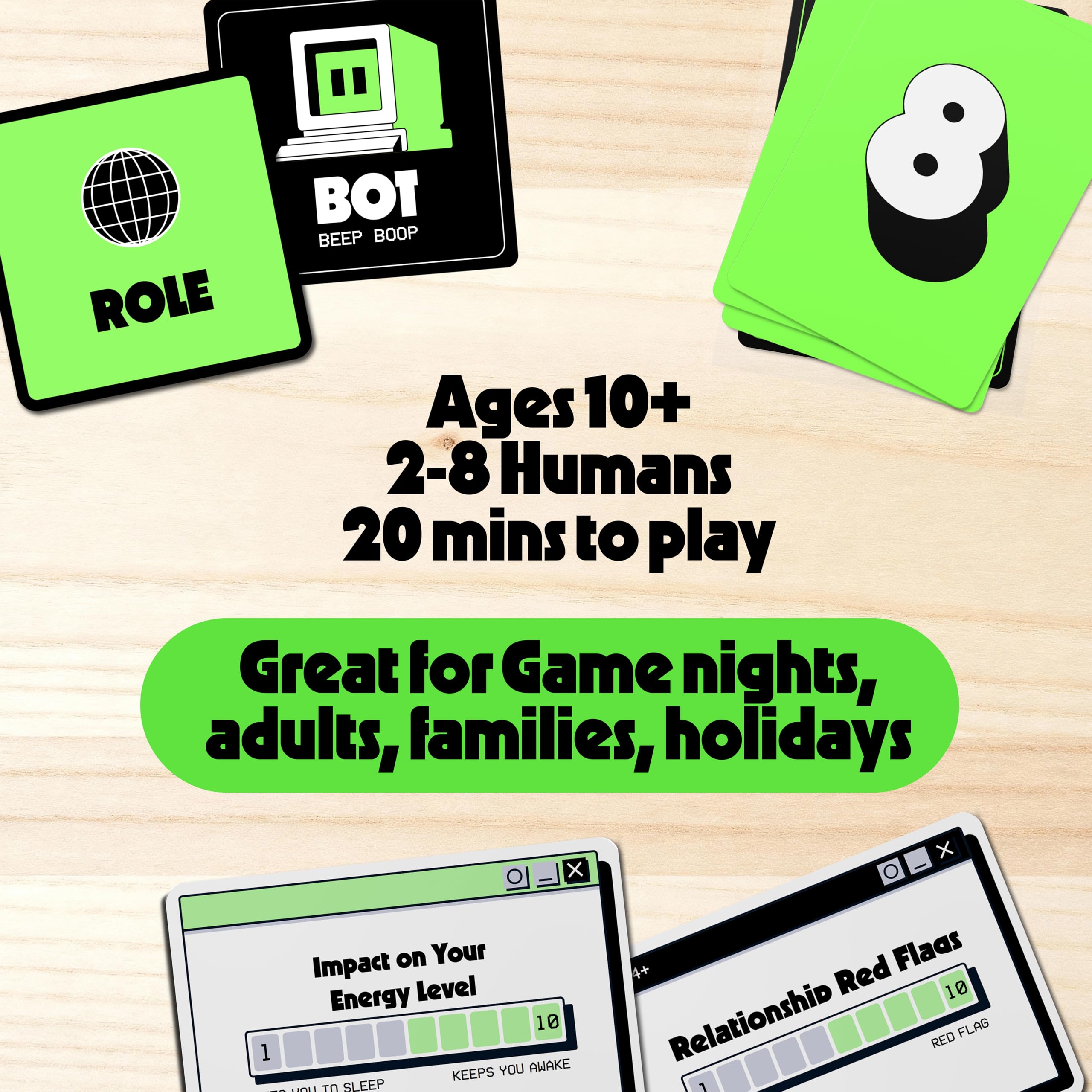 Rabble Bot or Not robot sneaking in group during play, playful sabotage