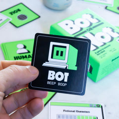 Rabble Bot or Not travel-friendly box for on-the-go gaming