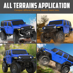 RACENT 1/24 RC crawler with LED lights for night driving experiences