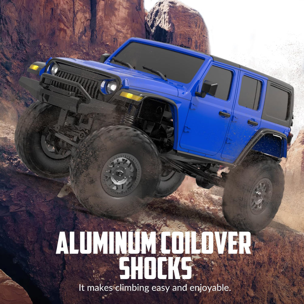 RACENT 1/24 RC crawler rock climbing capability explores varied terrains