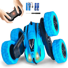 RacingFun remote control car front view shows rugged build for indoor and outdoor play