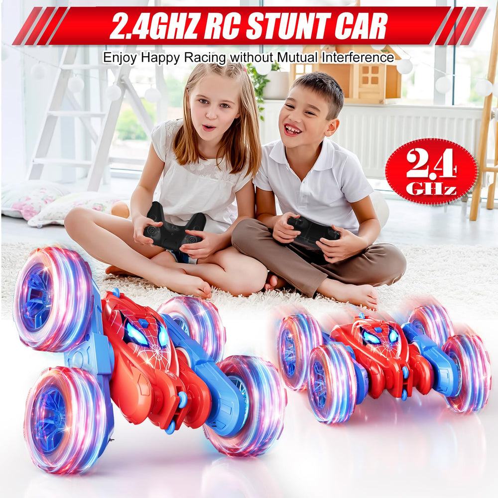 RacingFun Spider RC Car 4WD tires grip on uneven surfaces