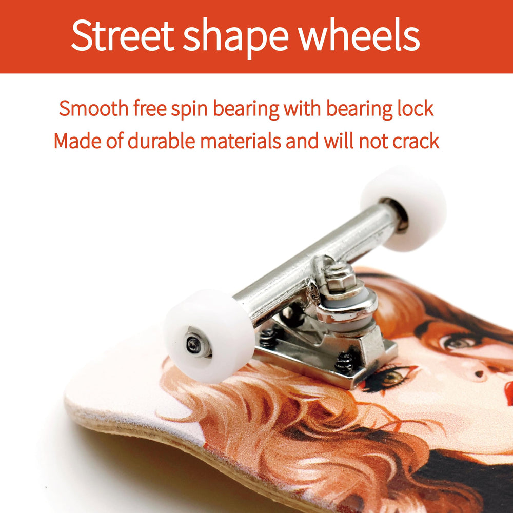 RACOFSB complete fingerboard set with deck, trucks, wheels and hardware