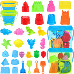 RACPNEL collapsible beach bucket for travel and sand play