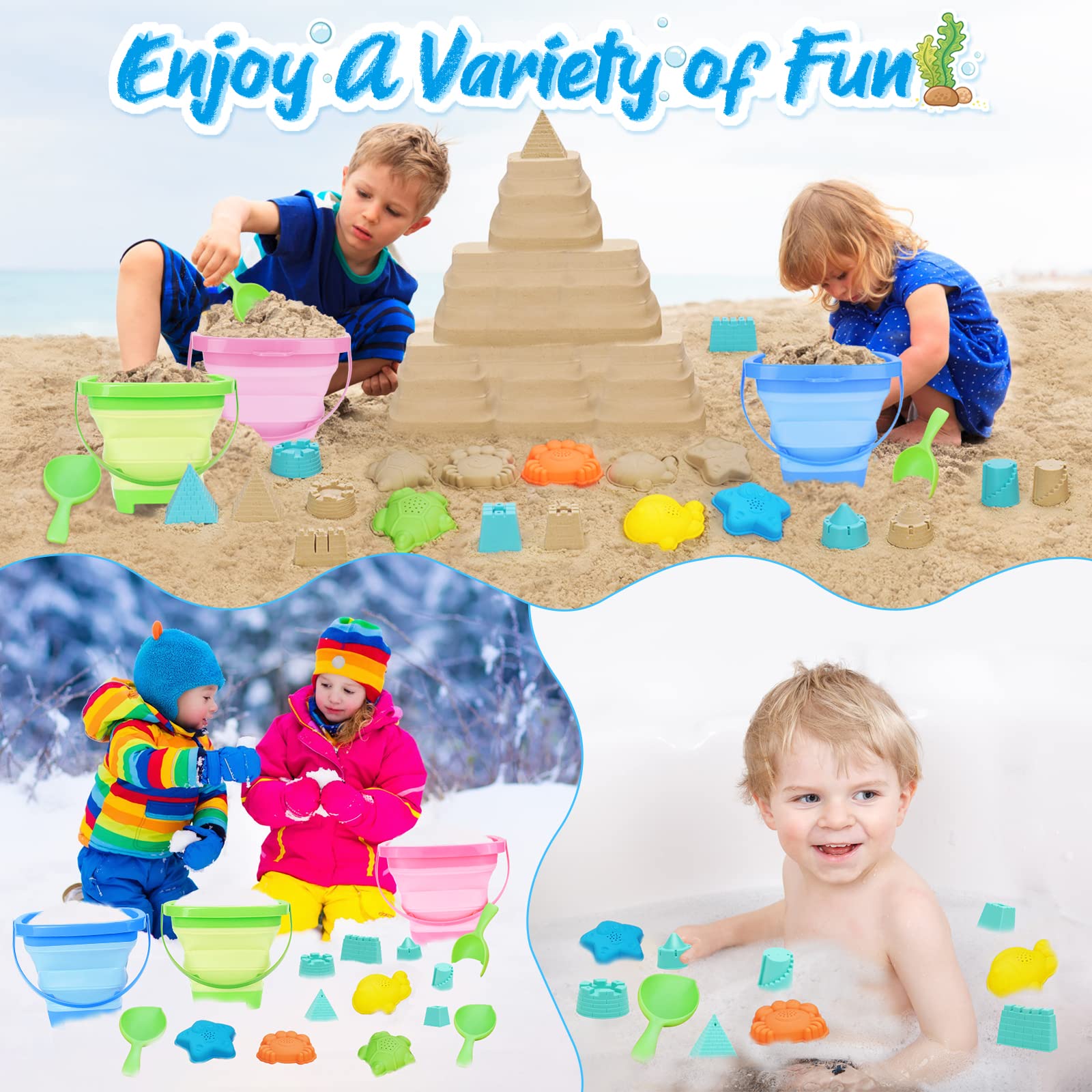 RACPNEL sea animal molds set adds playful shapes to shore play