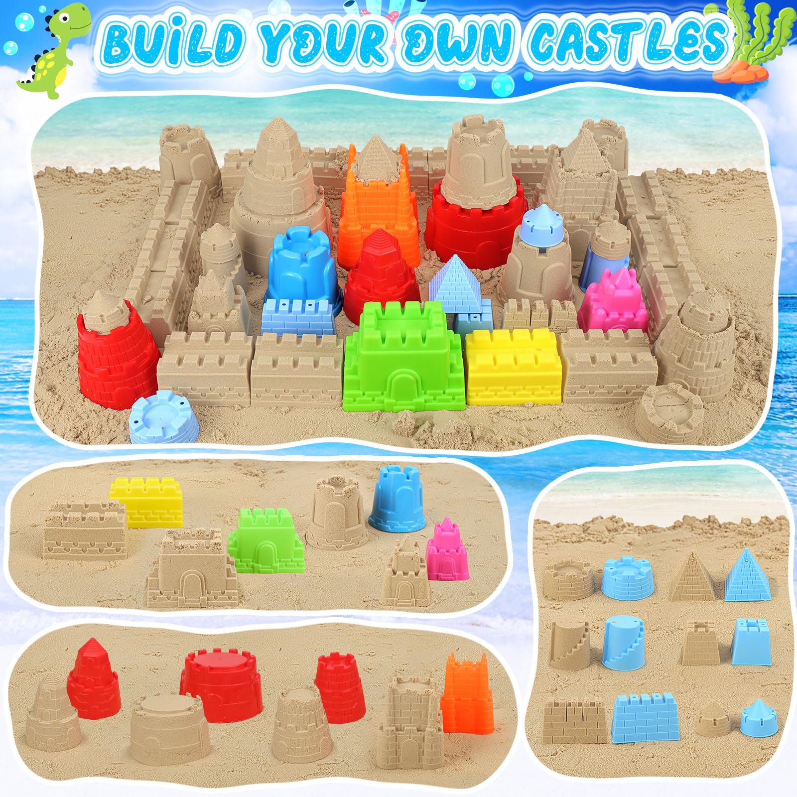 RACPNEL small sand castle mold for detailed mini creations