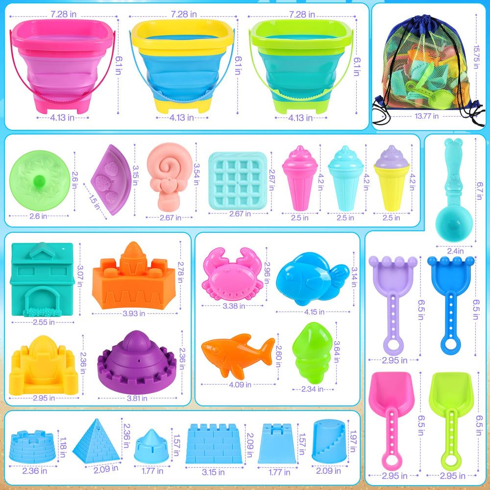 RACPNEL varied molds for castles, desserts, and sea creatures