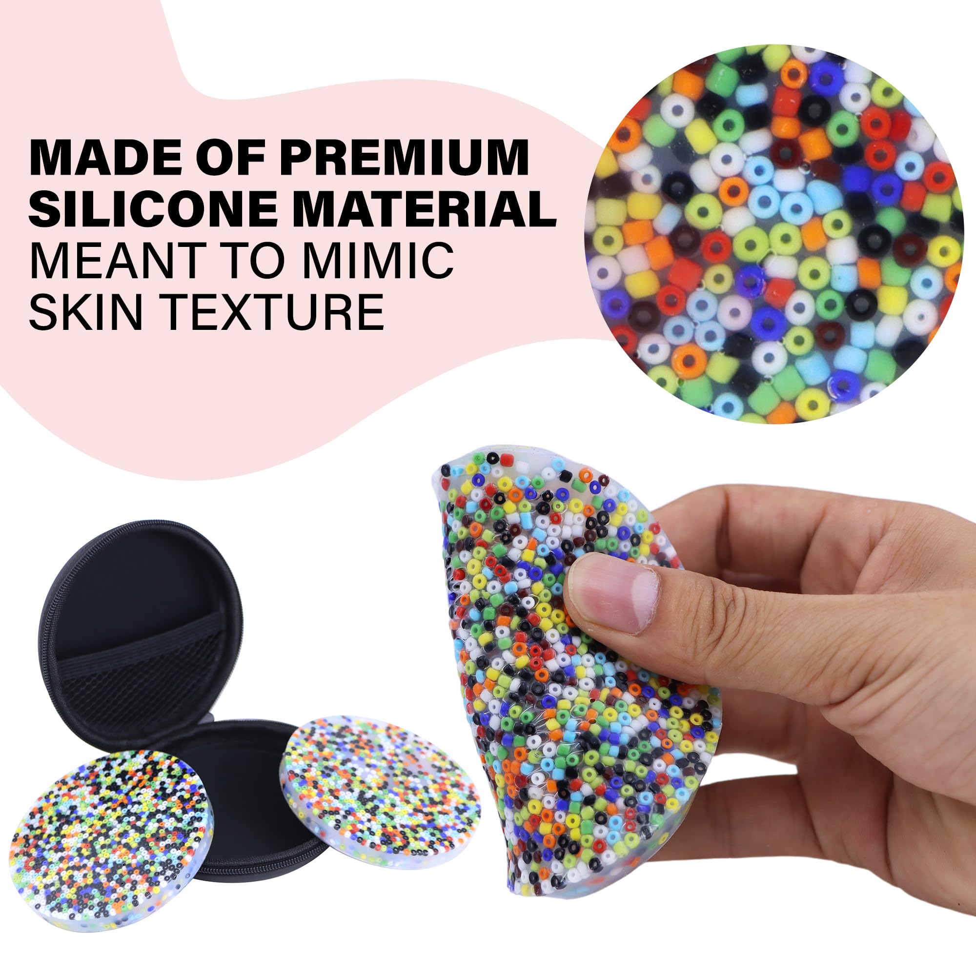 Durable, non-toxic material is simple to clean with soap.