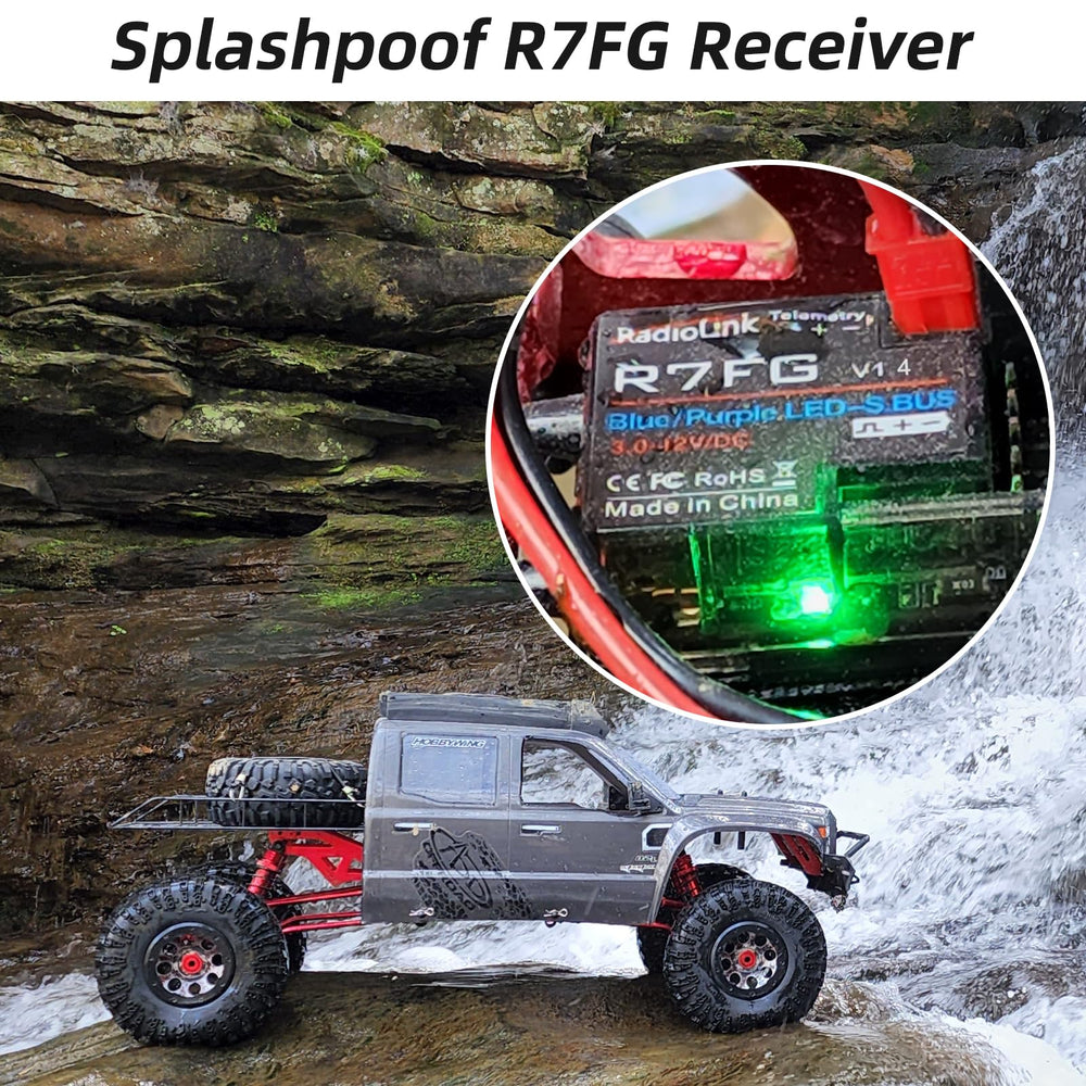 Radiolink R7FG IPX4 waterproof protection guards against splashes.