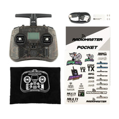 Radiomaster Pocket Hall Gimbal charcoal finish fits sleek field kit