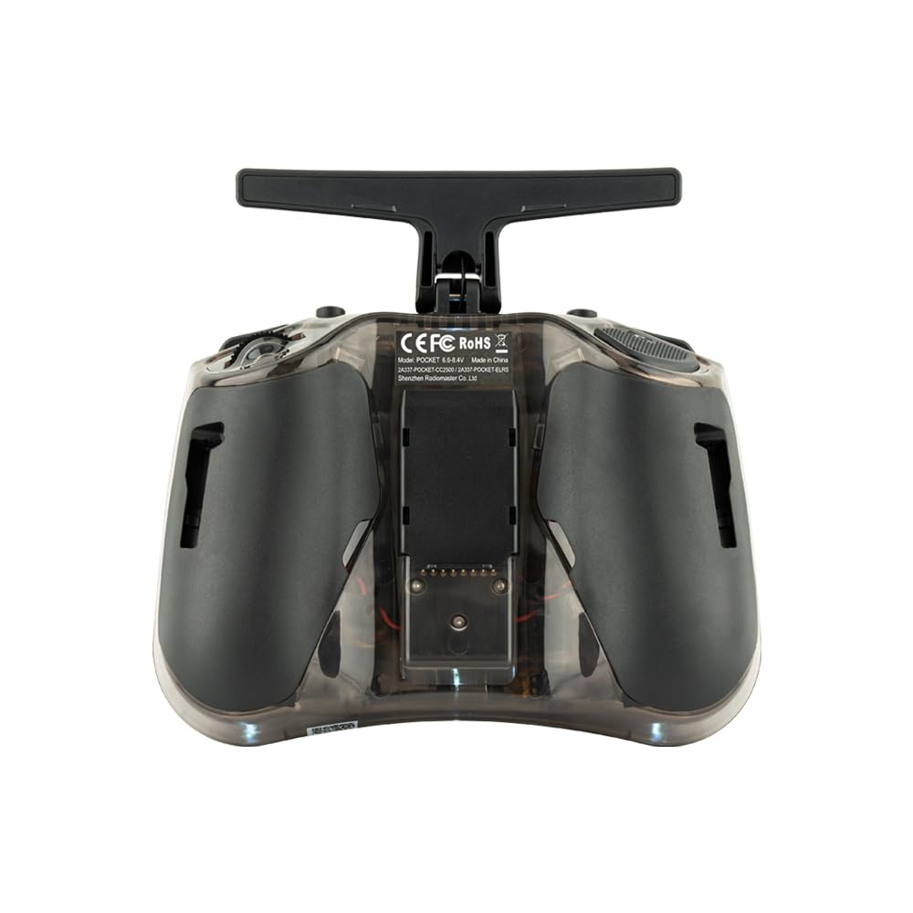 RadioMaster Pocket included pouch and cables for ready-to-fly setup.