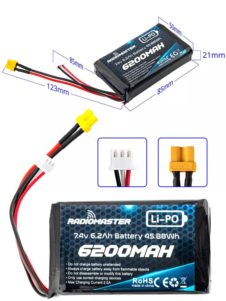 Radiomaster SoloGood USB-C charging view offers convenient on-radio recharge