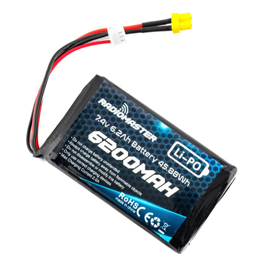 Radiomaster SoloGood 6200mAh battery with XT30 connector powering longer RC sessions
