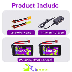 Charger included for easy recharging without memory effect concerns.