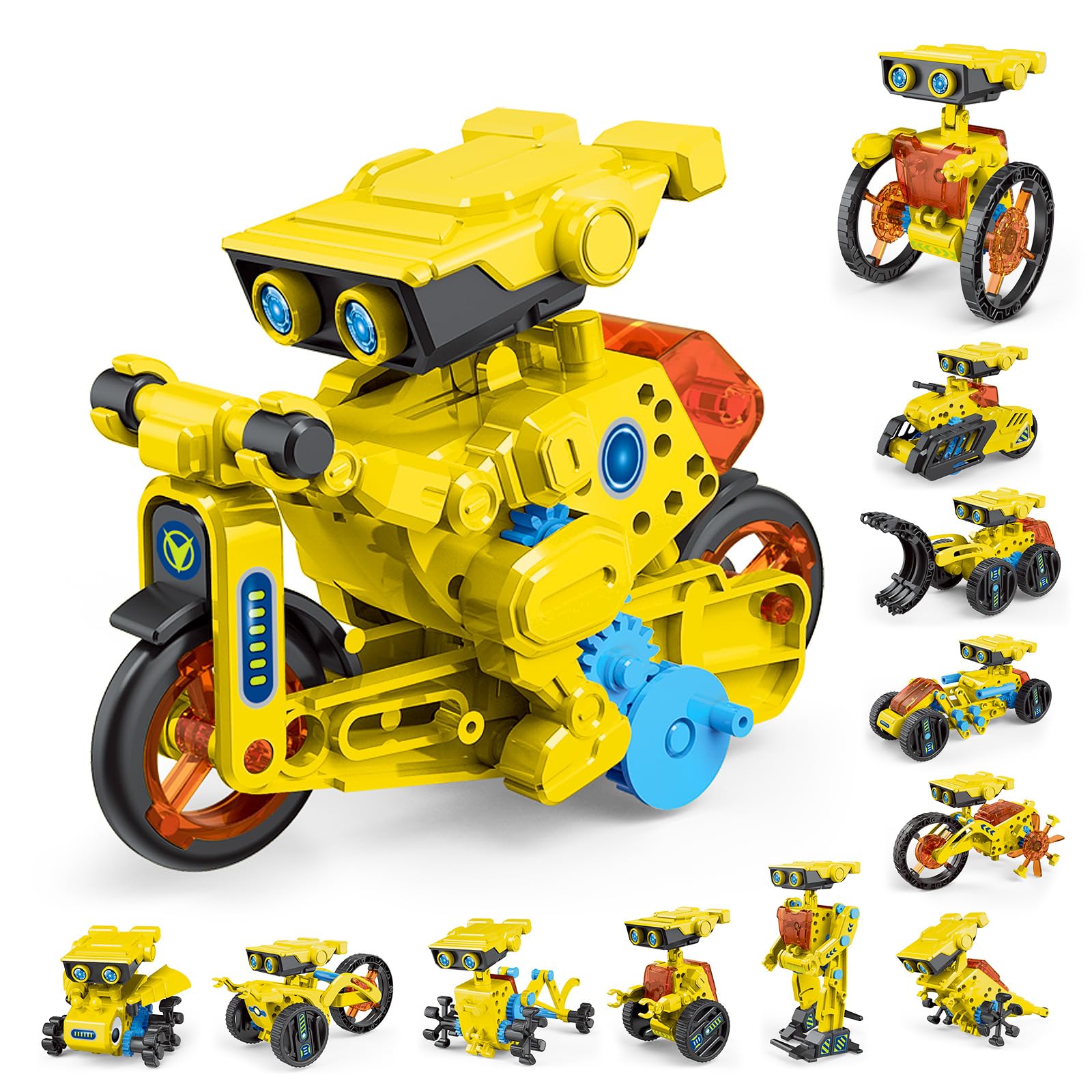 RAESOOT STEM robot 12-in-1 build kit for curious kids exploring robotics and hands-on learning