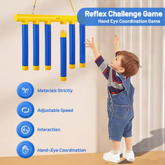 Rafonie Drop Sticks action shot showing rapid hand-eye coordination practice.