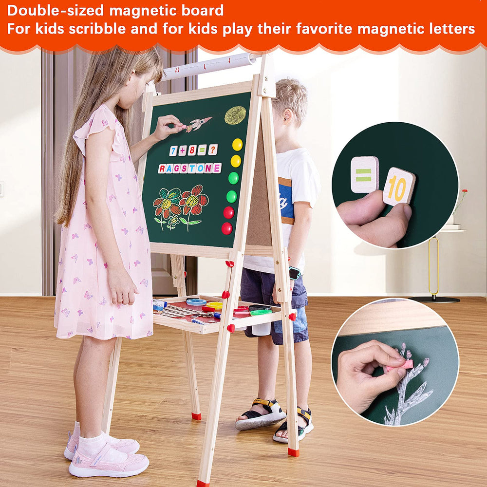 Ragstone Kids Easel chalkboard ready for imaginative drawing