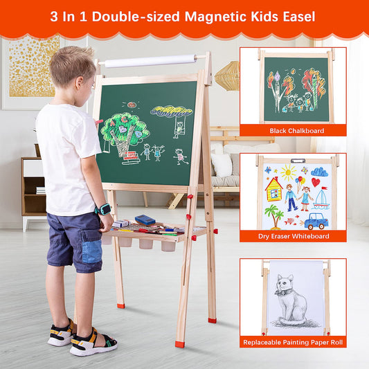 Ragstone Kids Easel magnetic dry-erase board for quick sketches and easy cleanup