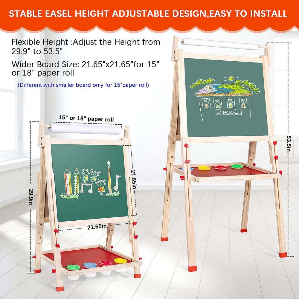 Ragstone Kids Easel wooden frame demonstrating sturdiness