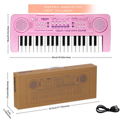 Raimy pink 37-keys piano demo mode showcases learning tunes