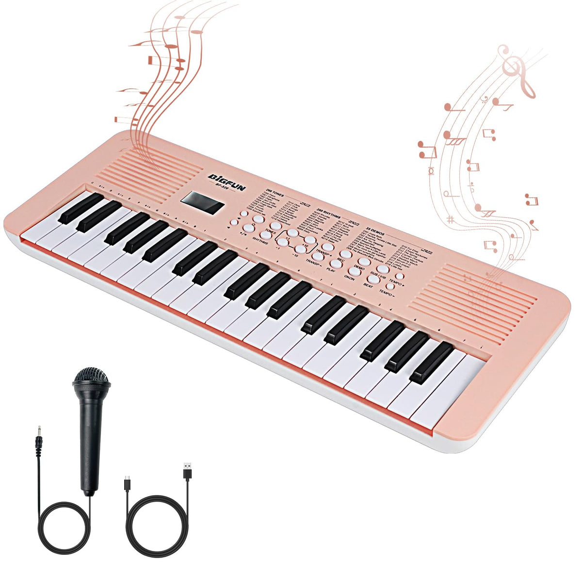 Raimy Kids Keyboard piano with two speakers for clear stereo sound during play