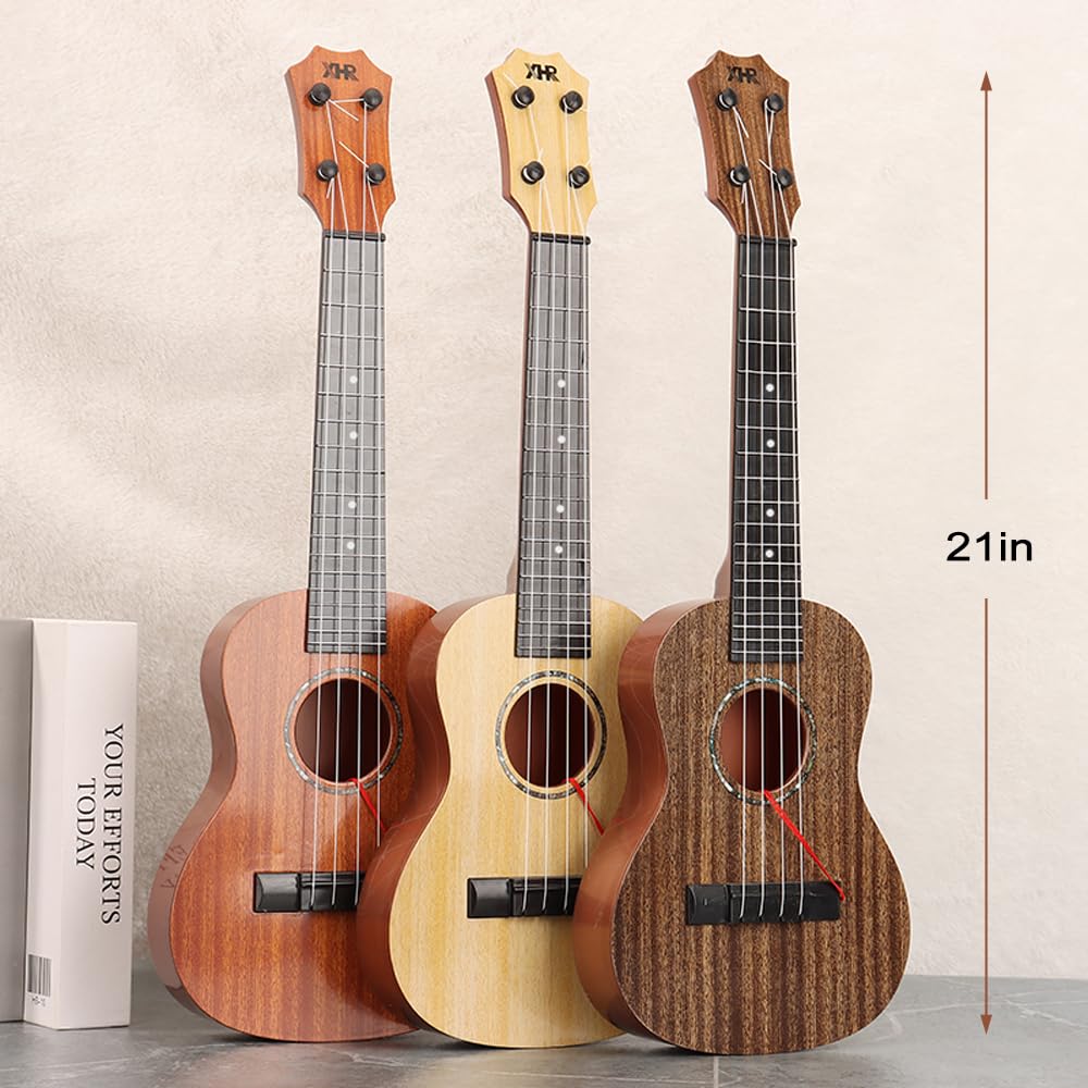 Raimy Kids Ukulele nylon strings deliver clear tones during practice.