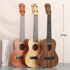 Raimy Kids Ukulele nylon strings deliver clear tones during practice.