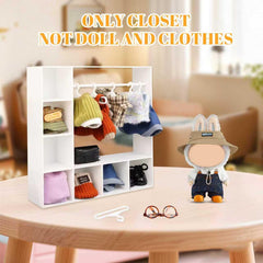 Rain Bunny wardrobe shelves store hats and shoes neatly