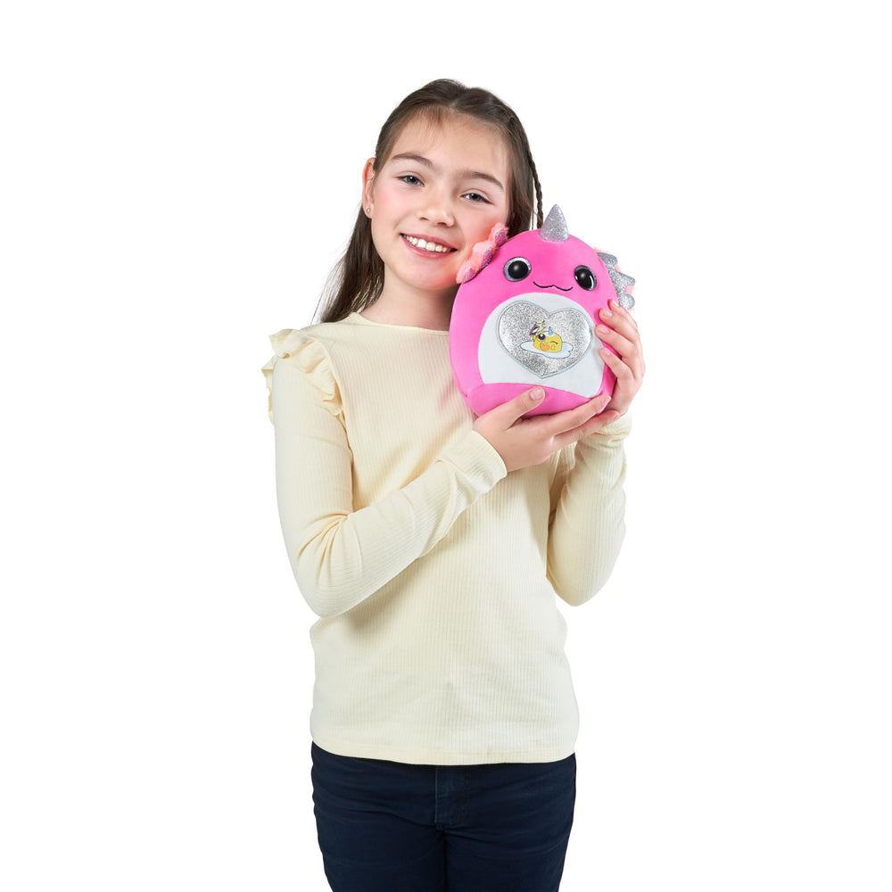 Rainbocorns Eggzania monkey plush with accessories for creative storytelling.