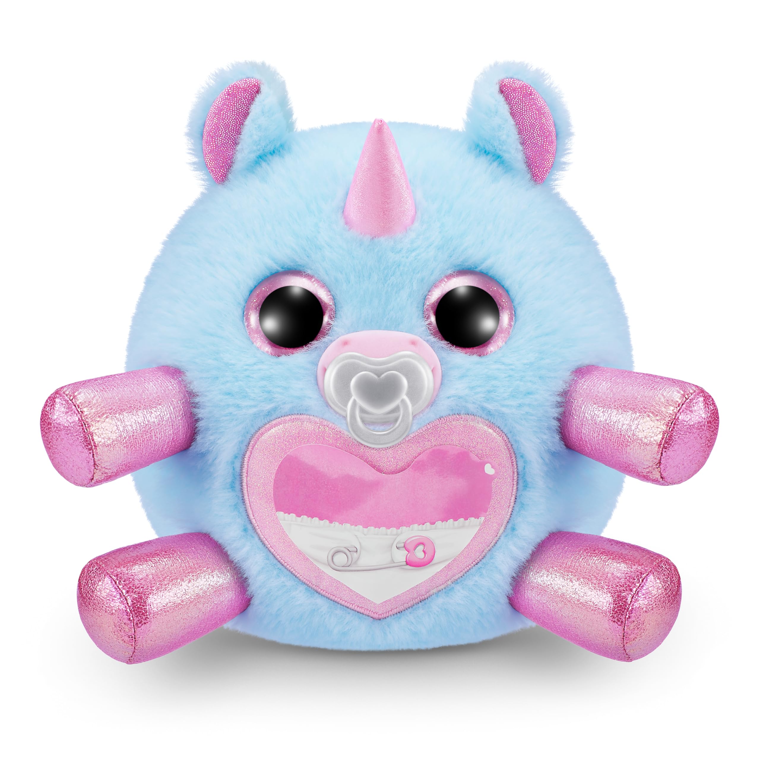 Pacifier accessory included with the Rainbocorns Hippo plush