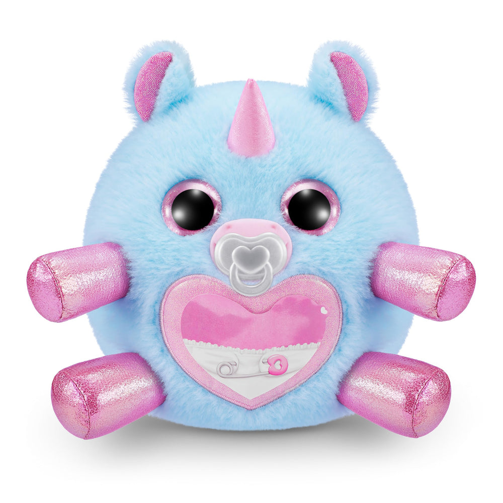 Pacifier accessory included with the Rainbocorns Hippo plush