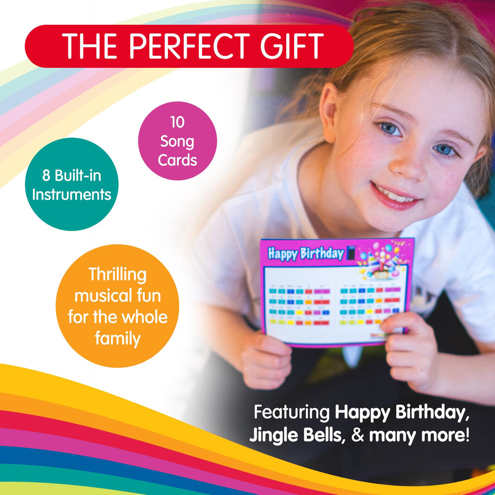 Rainbow Colours kids piano mat for engaging musical learning and movement.
